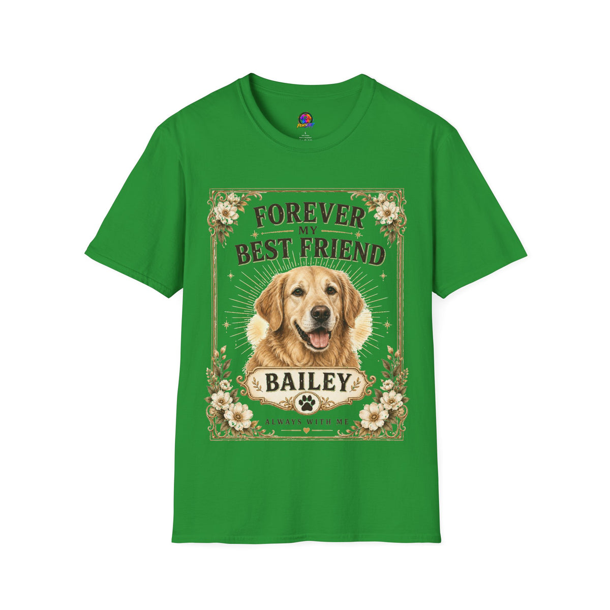 Forever My Best Friend Dog T-Shirt — Personalized Golden Retriever Tribute