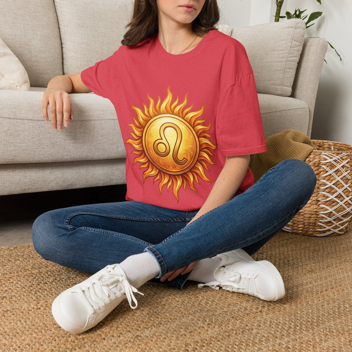Leo Sun T‑Shirt — Zodiac Sunburst Graphic Tee
