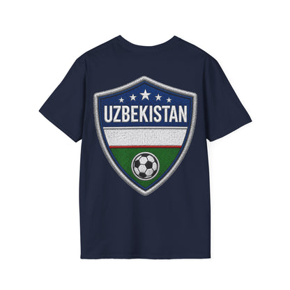 Silk Road Strike Soccer T-Shirt — Uzbekistan Football Graphic Tee