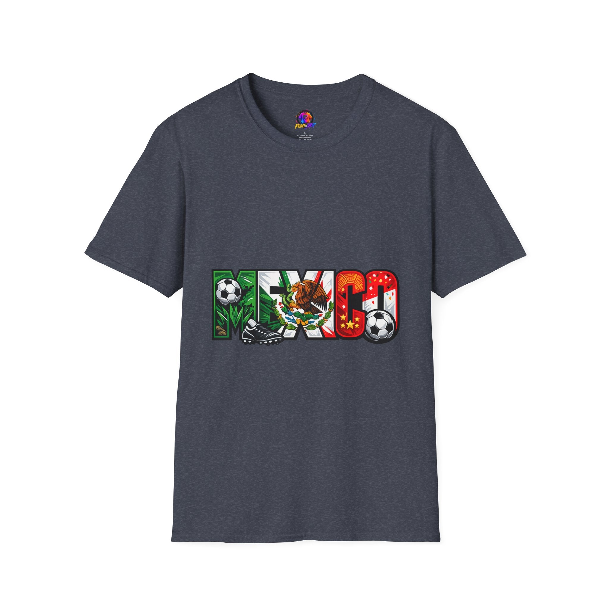 Mexico Soccer T-Shirt — Mexican Flag Football Pride Tee