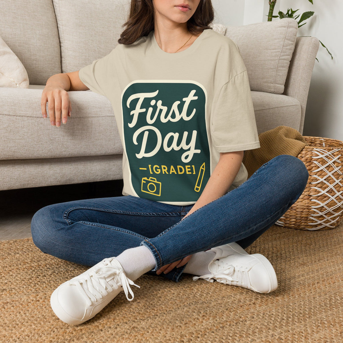 First Day T-Shirt — Retro "First Day (Grade 1)" Back-to-School Tee - Trending Now - August 2026