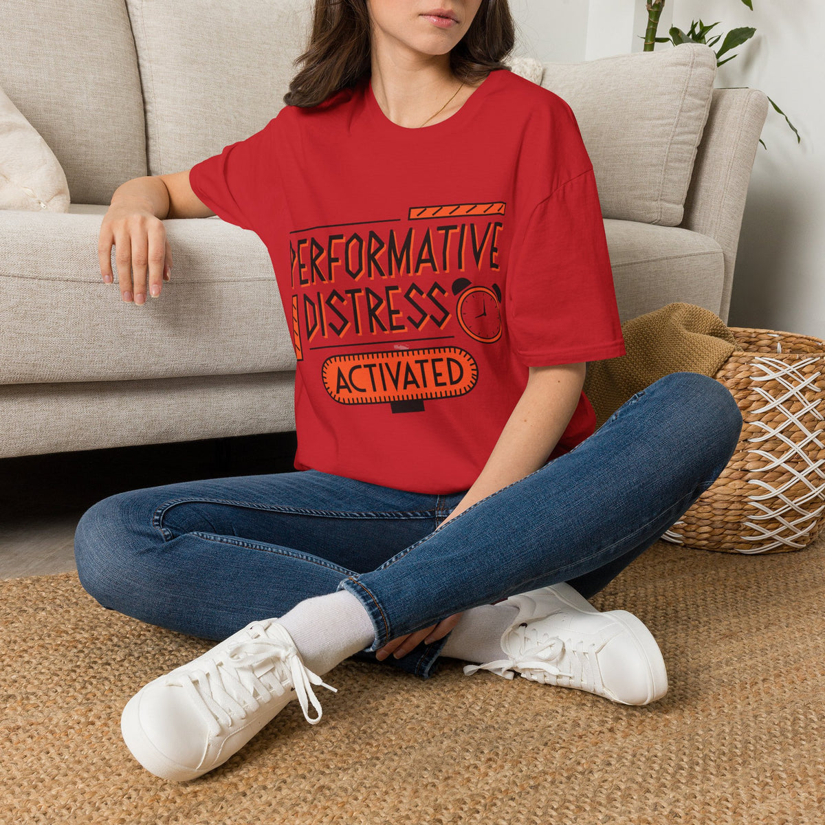 Performative Distress Activated T-Shirt - Trending Now - August 2026