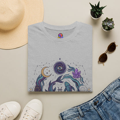 Pisces Mystic Vibes T-Shirt — Astrology Zodiac Tee with 'My vibe is mystical'