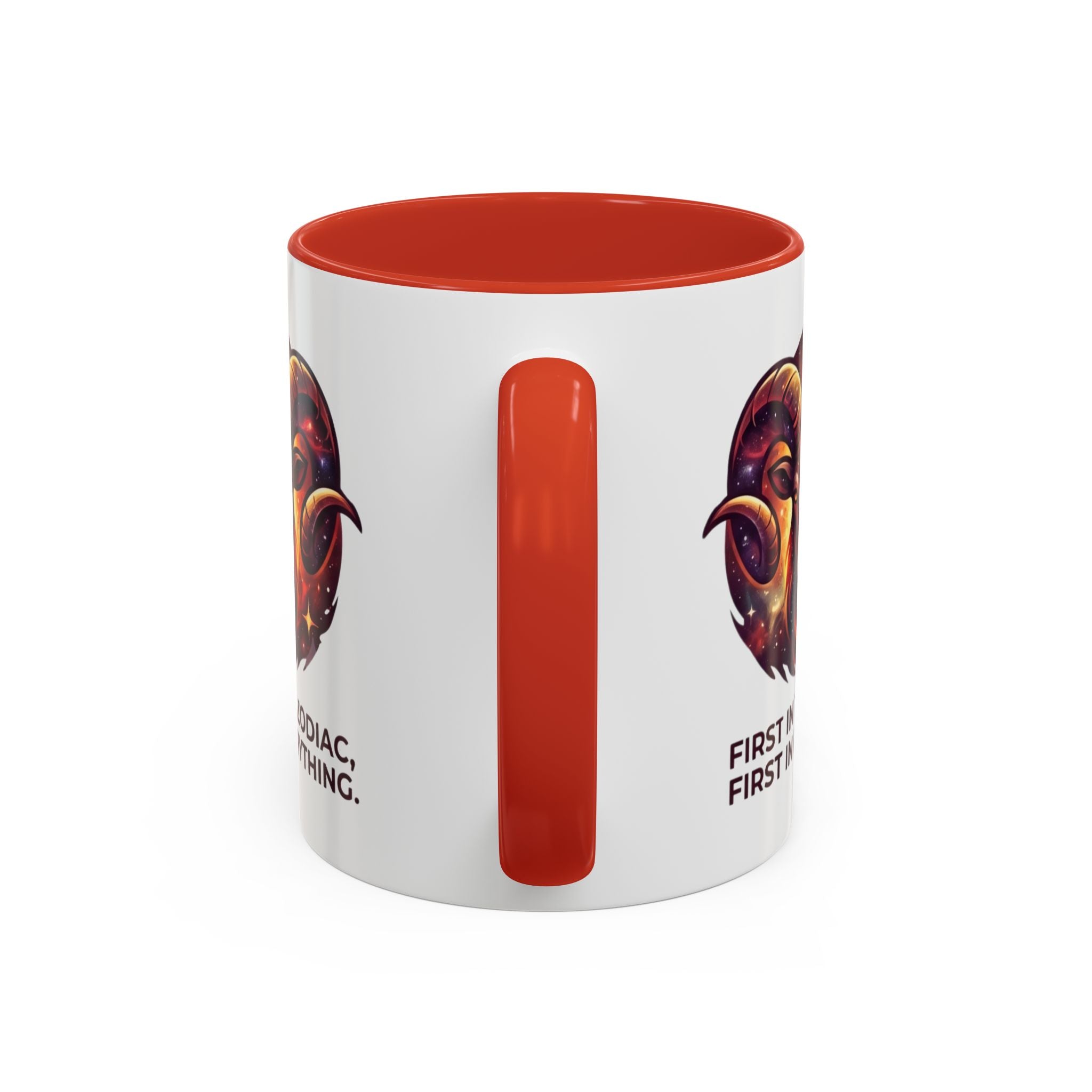 Aries Zodiac Coffee Mug — "First in the Zodiac, First in Everything" Accent Mug