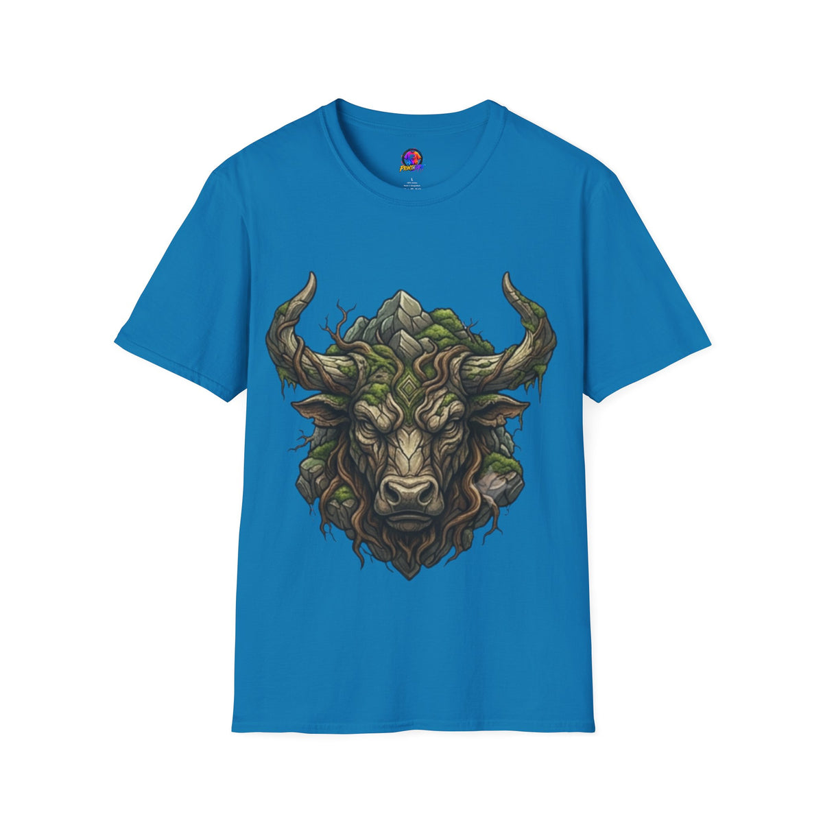 Taurus Greenman Bull T-Shirt — Nature Spirit Woodland Bull Graphic Tee