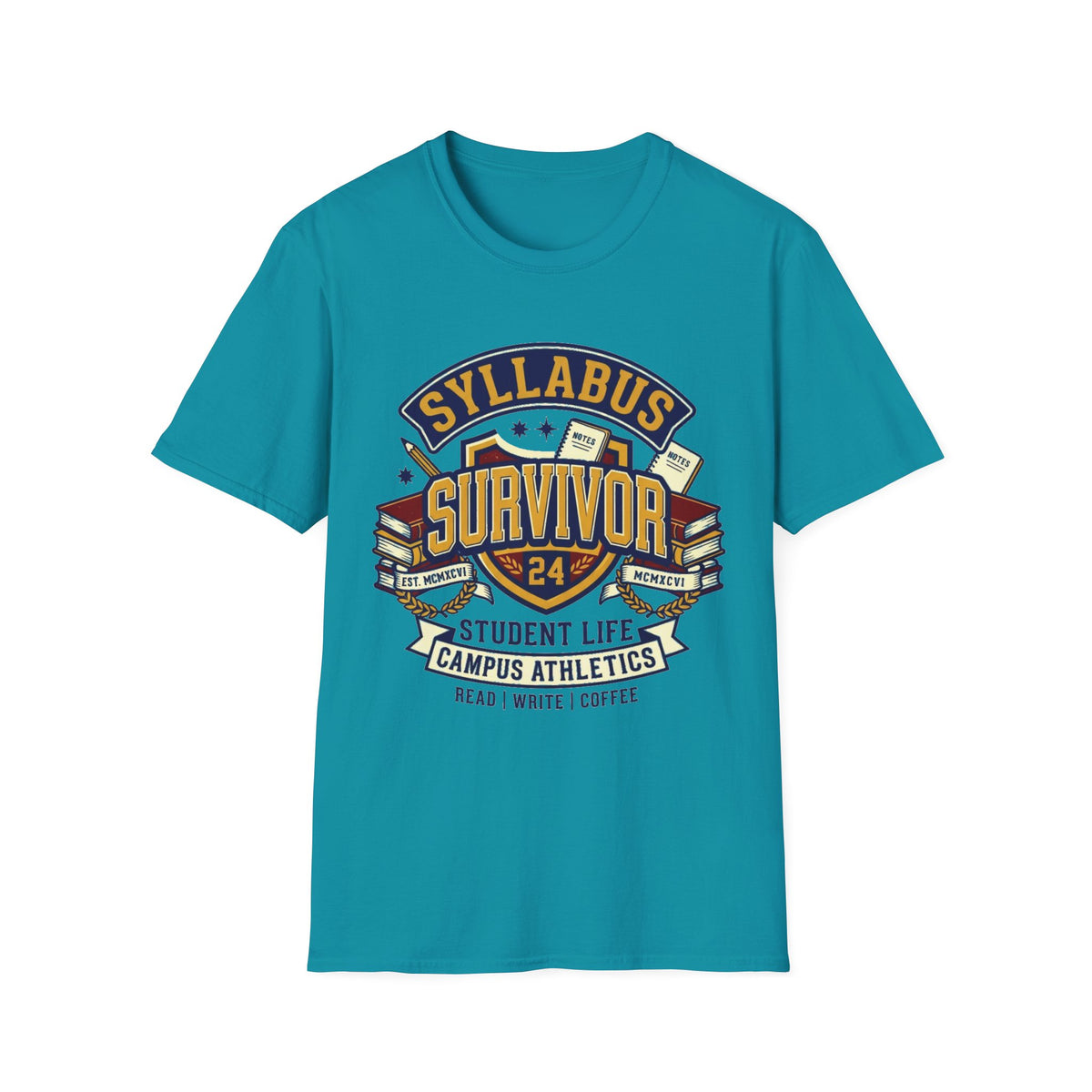 Syllabus Survivor T‑Shirt — College Student Graduation & Back-to-School Tee - Trending Now - August 2026