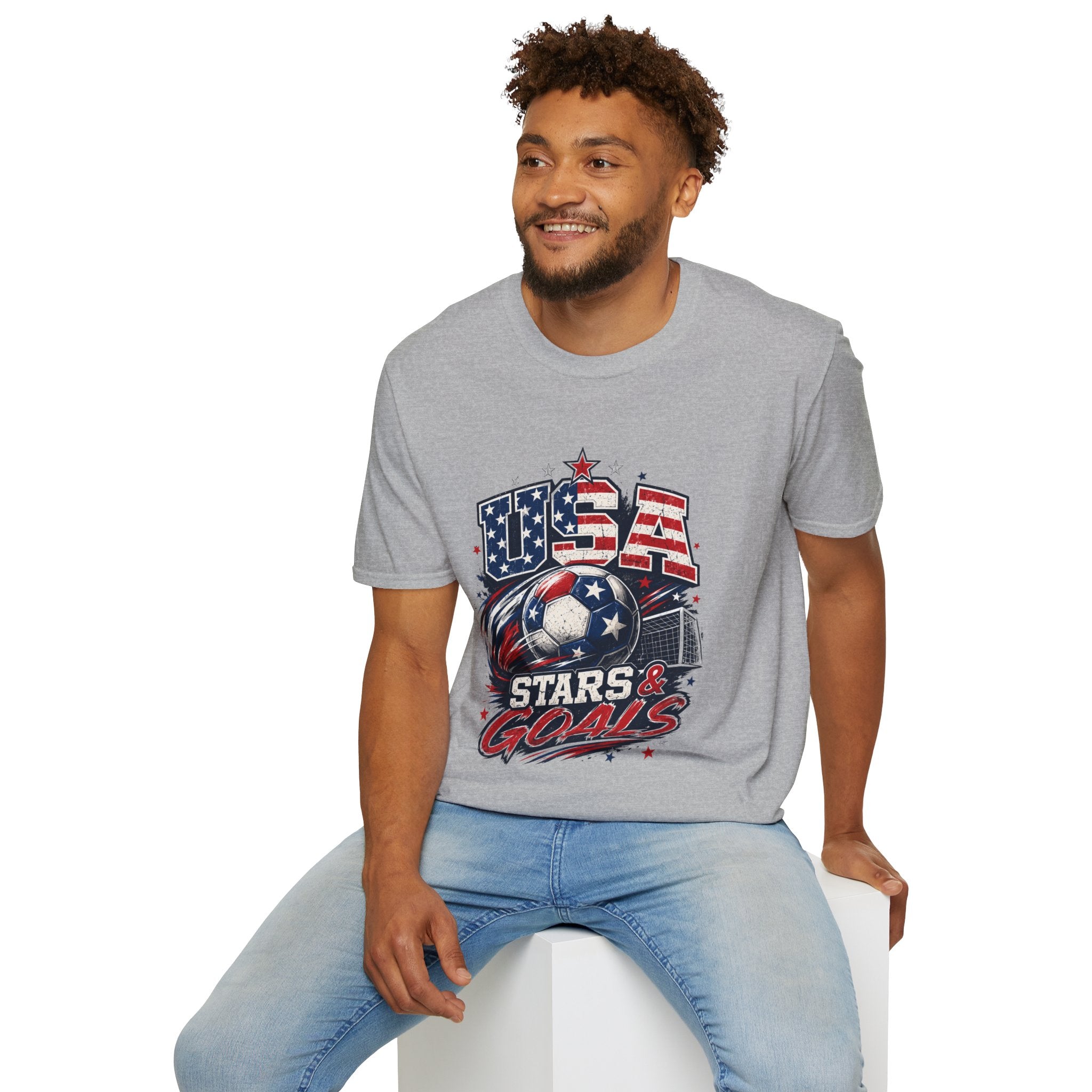 USA Stars & Goals Soccer T-Shirt