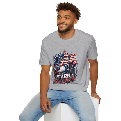 USA Stars & Goals Soccer T-Shirt