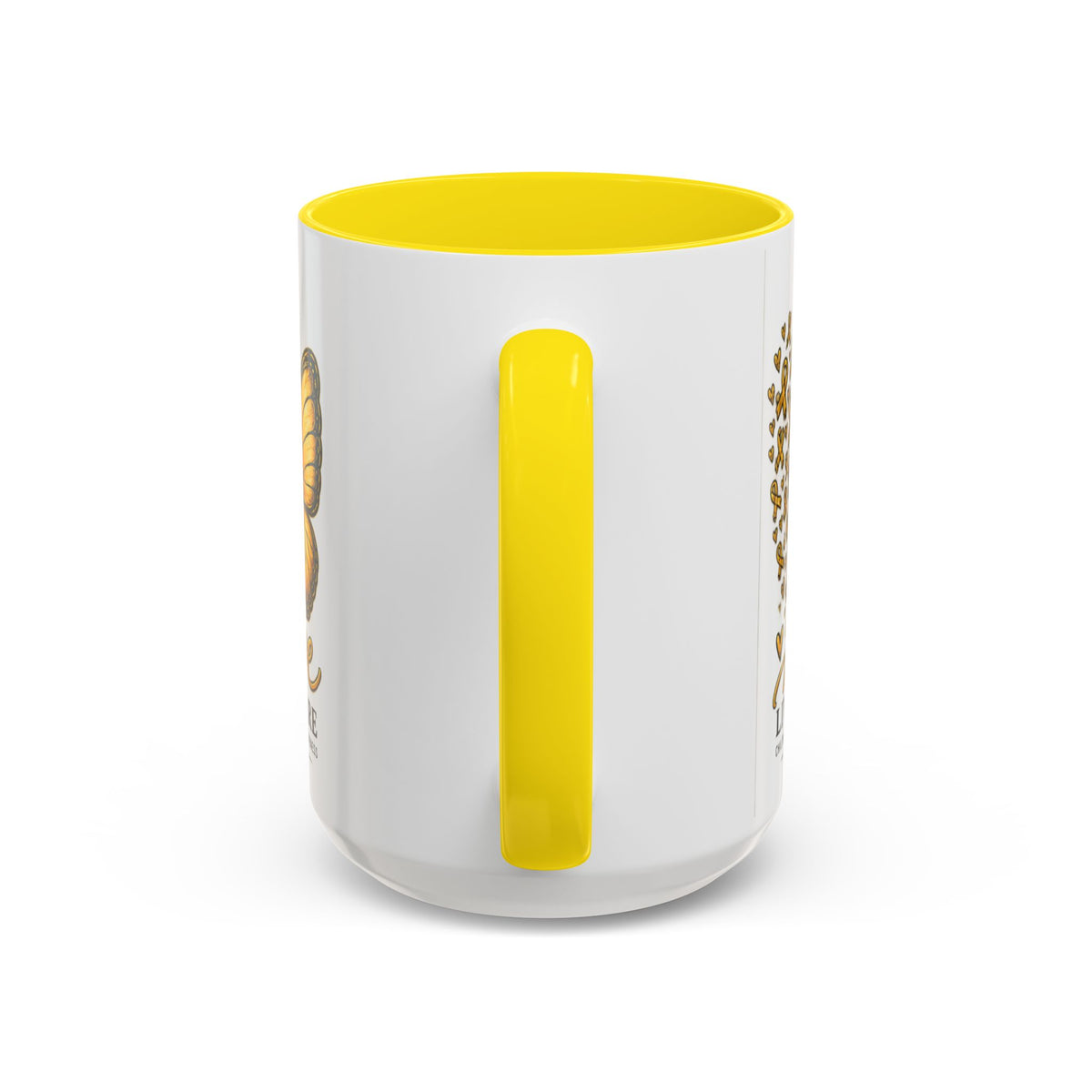 Hope Lives Here Childhood Cancer Awareness Accent Coffee Mug
