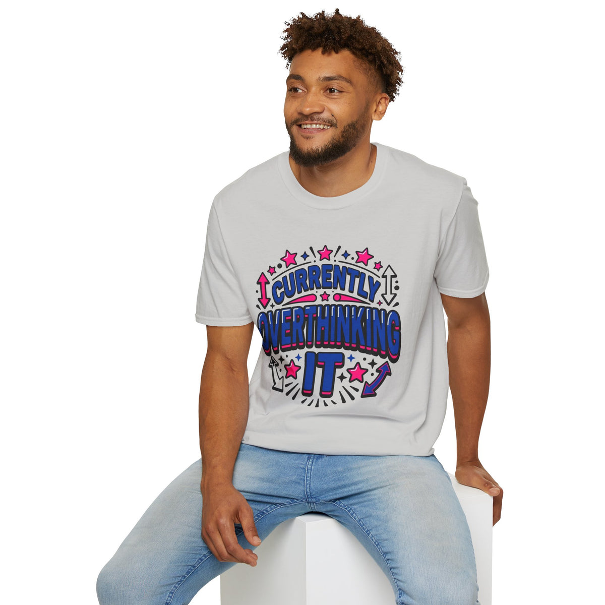 Currently Celebrating T-Shirt — Retro Neon Festival Graphic Tee - Trending Now - August 2026