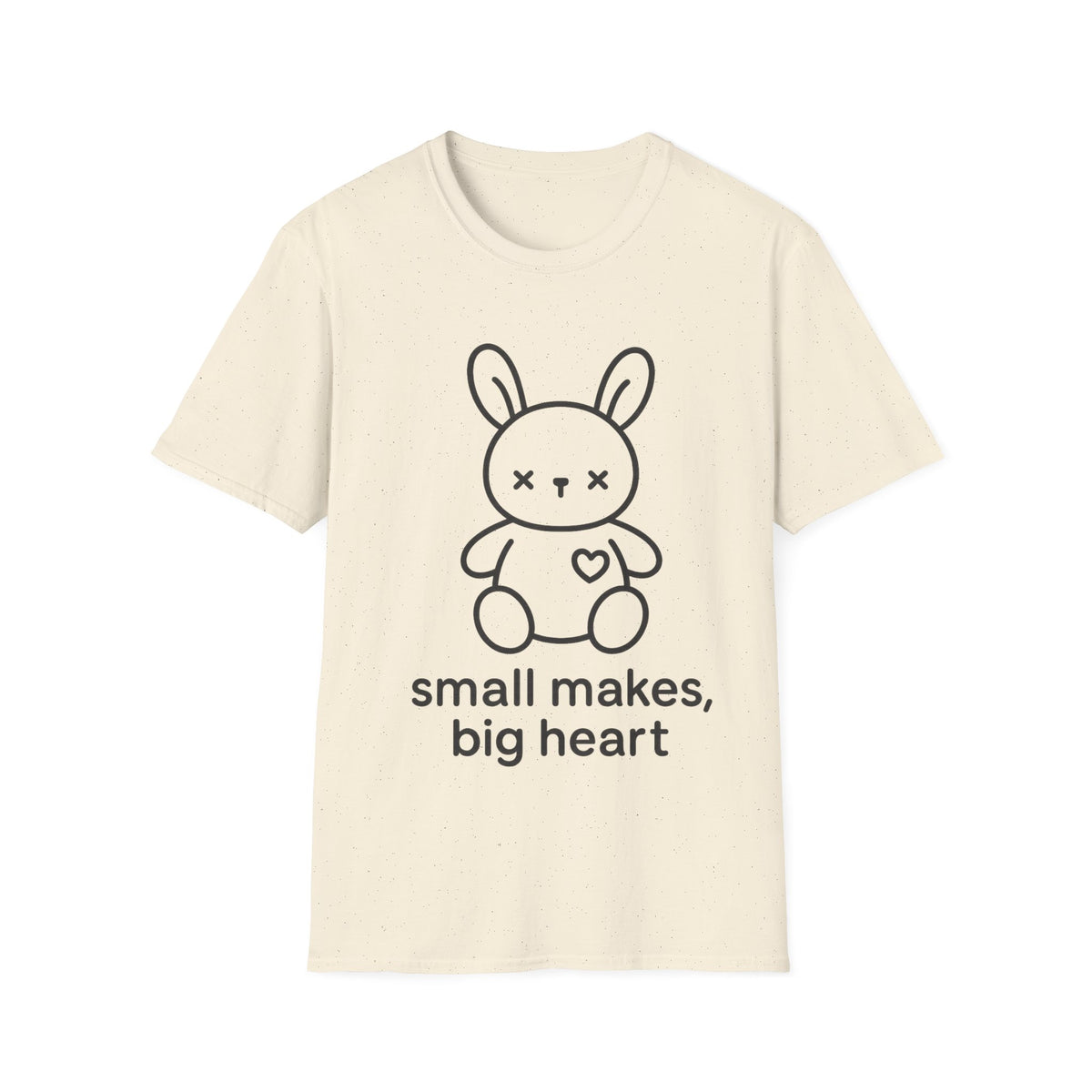 "Small Makes, Big Heart" Cute Amigurumi Bunny Tee - Crafting Crochet Yarn Lover White T-Shirt - Trending Now - September 2026
