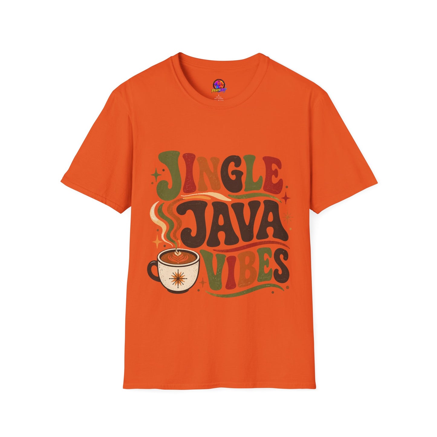 Retro "Jingle Java Vibes" T-Shirt