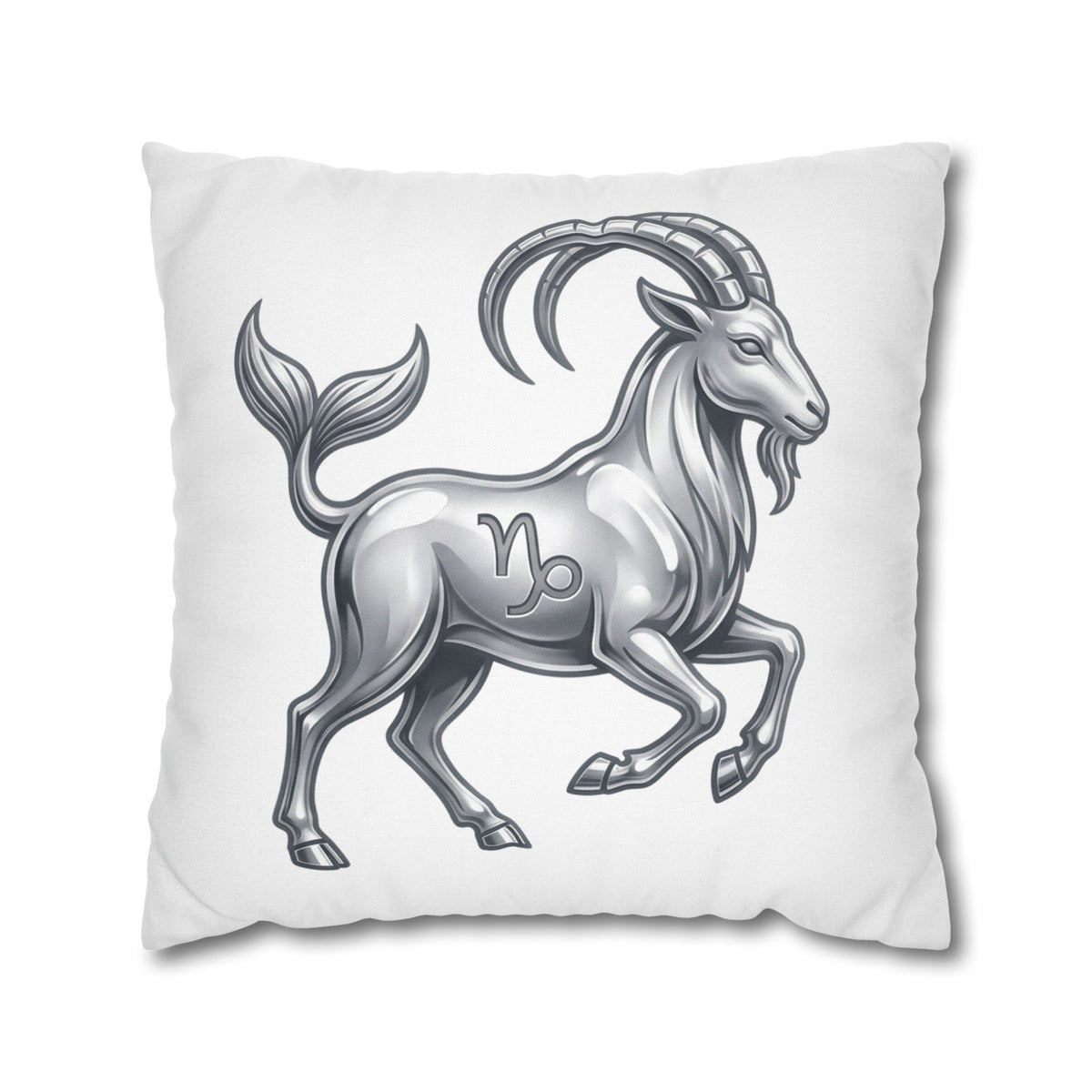 Capricorn Zodiac Pillowcase — Goat-Mermaid Astrology Cushion Cover