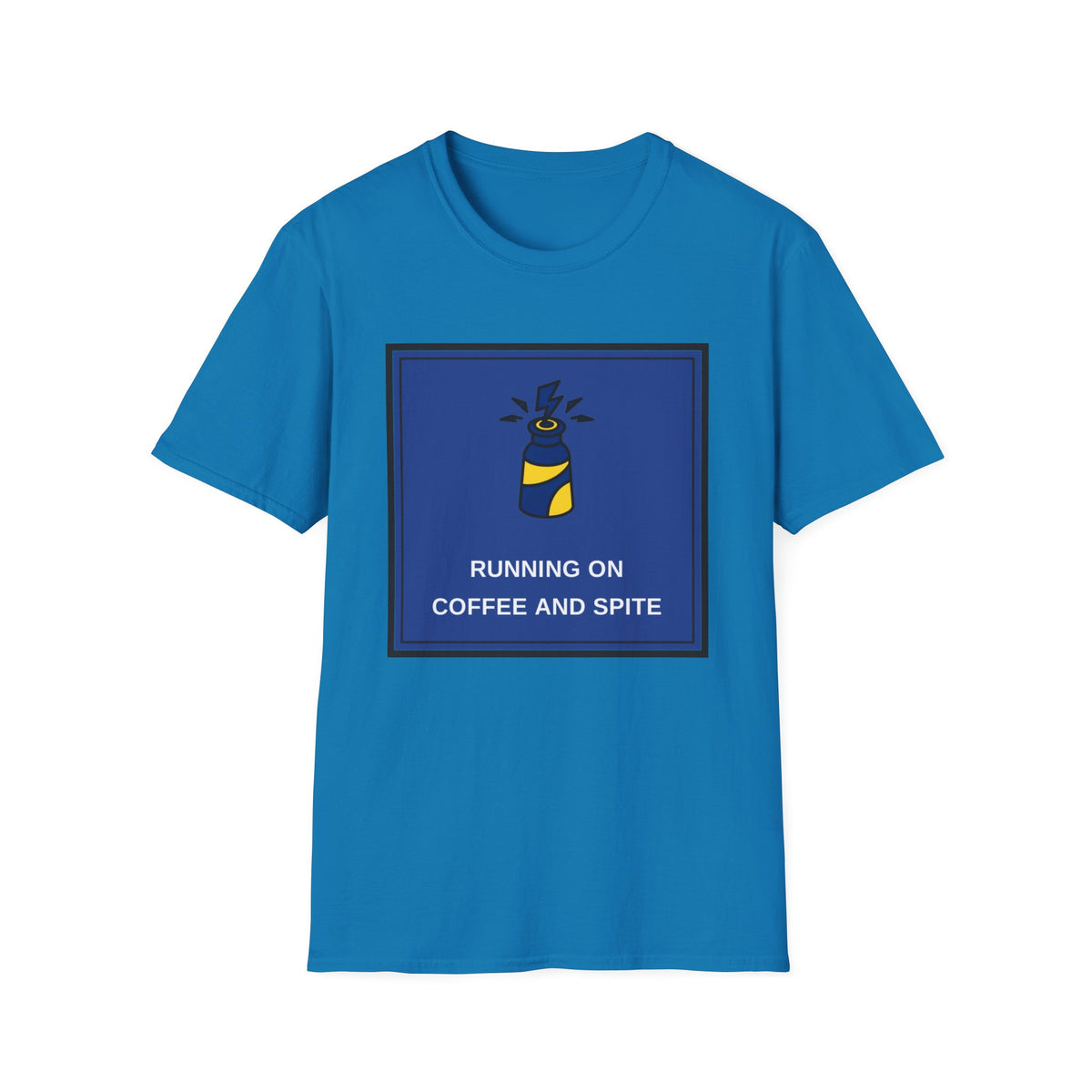 T-Shirt — Running on Coffee and Spite Graphic Tee - Trending Now - August 2026