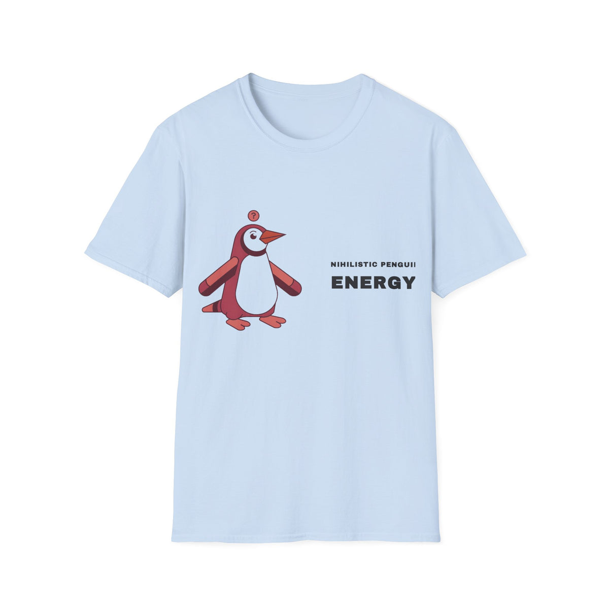 Penguin Energy Graphic T-Shirt — Cute Minimal Chest Pocket Penguin Tee - Trending Now - September 2026