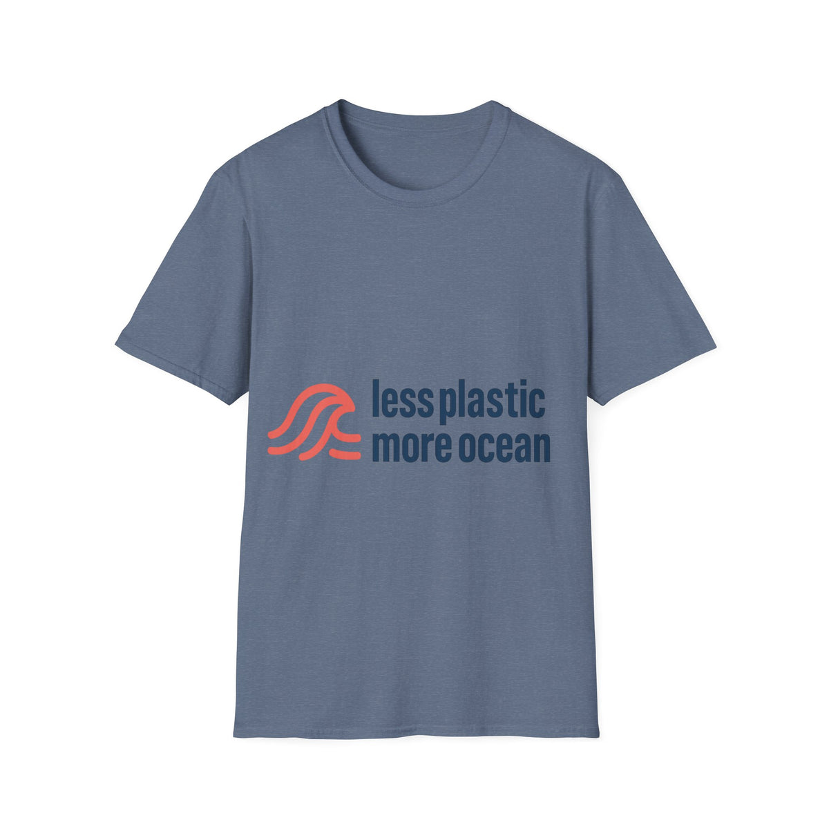 Minimal Wave Logo T‑Shirt — Subtle Red & Blue Surf Graphic- Trending Now - September 2026