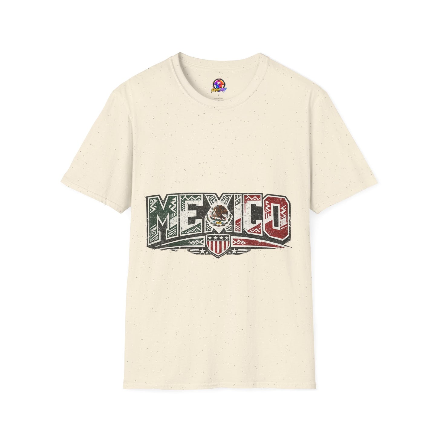 Mexico Pride Graphic T-Shirt — Retro Mexican Flag Design