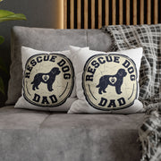 Funny Rescue Dog Dad Pillowcase