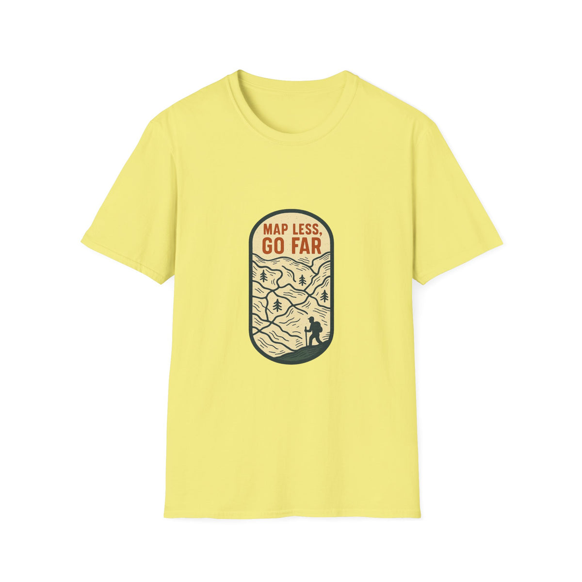 Map Less Go Far T‑Shirt — Vintage Adventure Travel Tee - Trending Now - August 2026