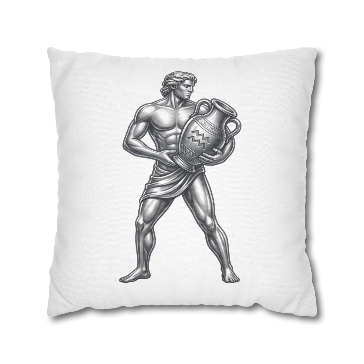 Aquarius Zodiac Pillow pillowcase — Mythical Water Bearer Decorative Throw Pillow