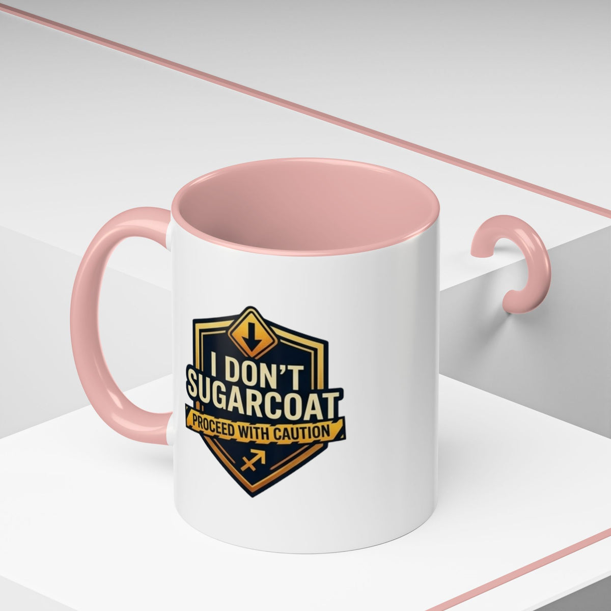 Sagittarius I Don't Sugarcoat Coffee Mug — Bold 'Proceed With Caution' Accent Mug