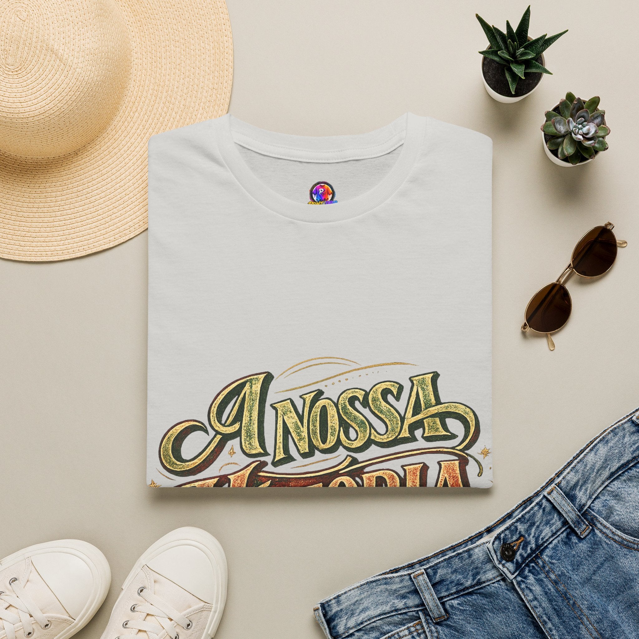 Portugal T-Shirt — "A Nossa História" Vintage Compass Graphic Tee