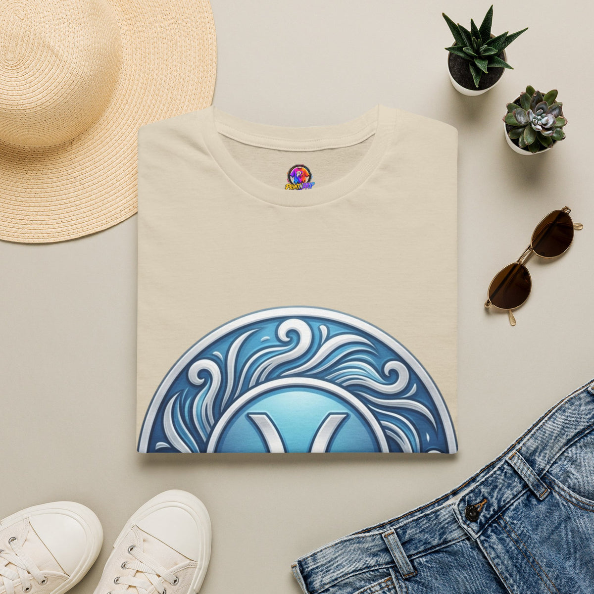 Pisces Zodiac T-Shirt – Blue Water Sign Astrology Tee