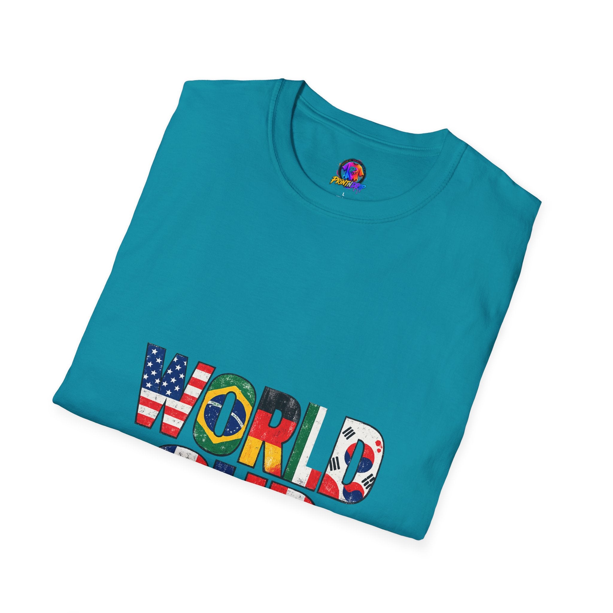World Cup Flag Graphic T-Shirt — 'WORLD CUP' International Soccer Fans Tee