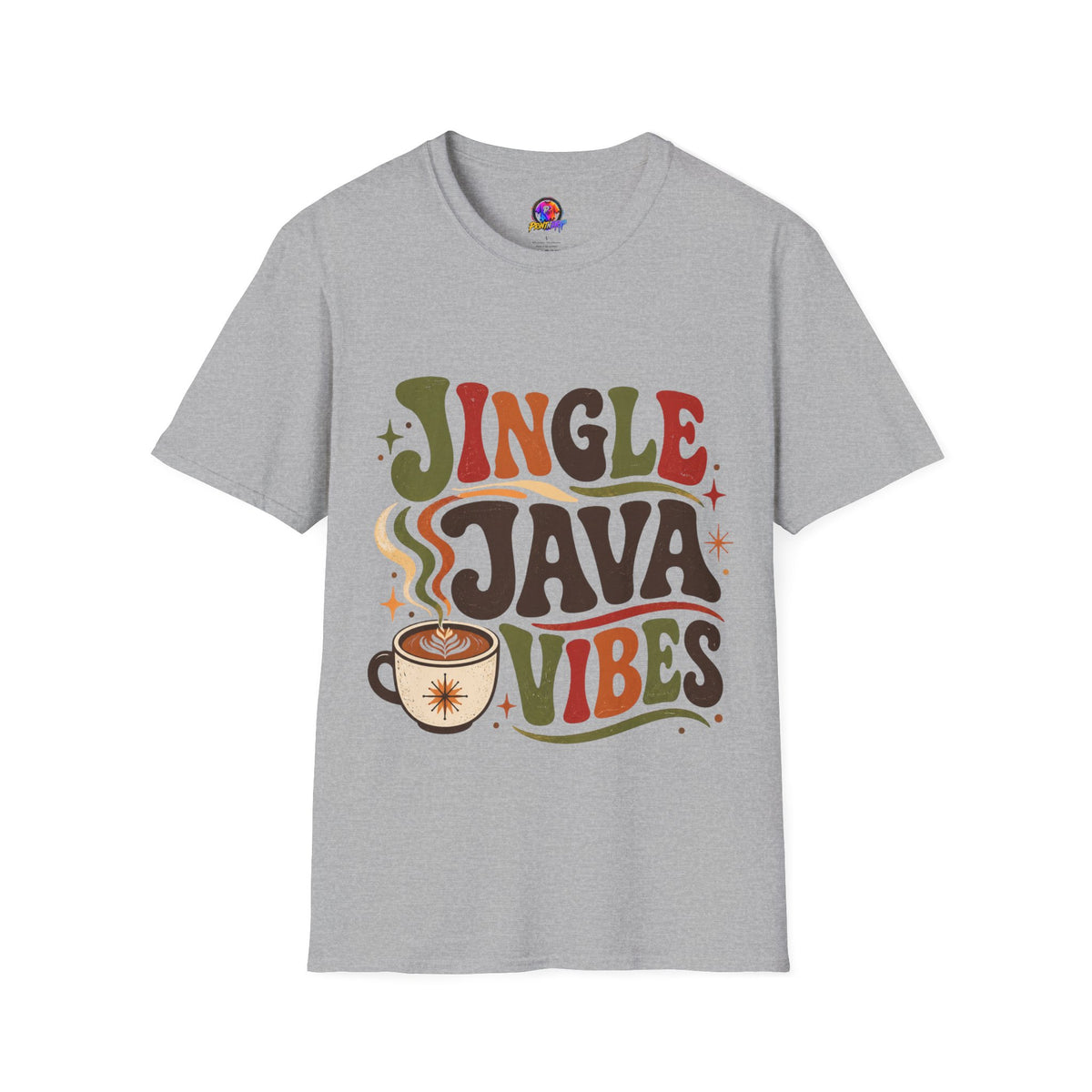 Retro "Jingle Java Vibes" T-Shirt
