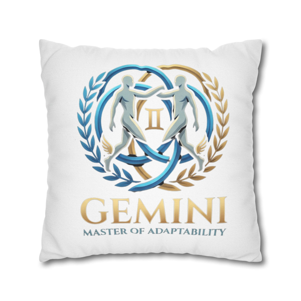 Gemini Zodiac Pillowcase — Master of Adaptability Decorative Throw Pillow Cover
