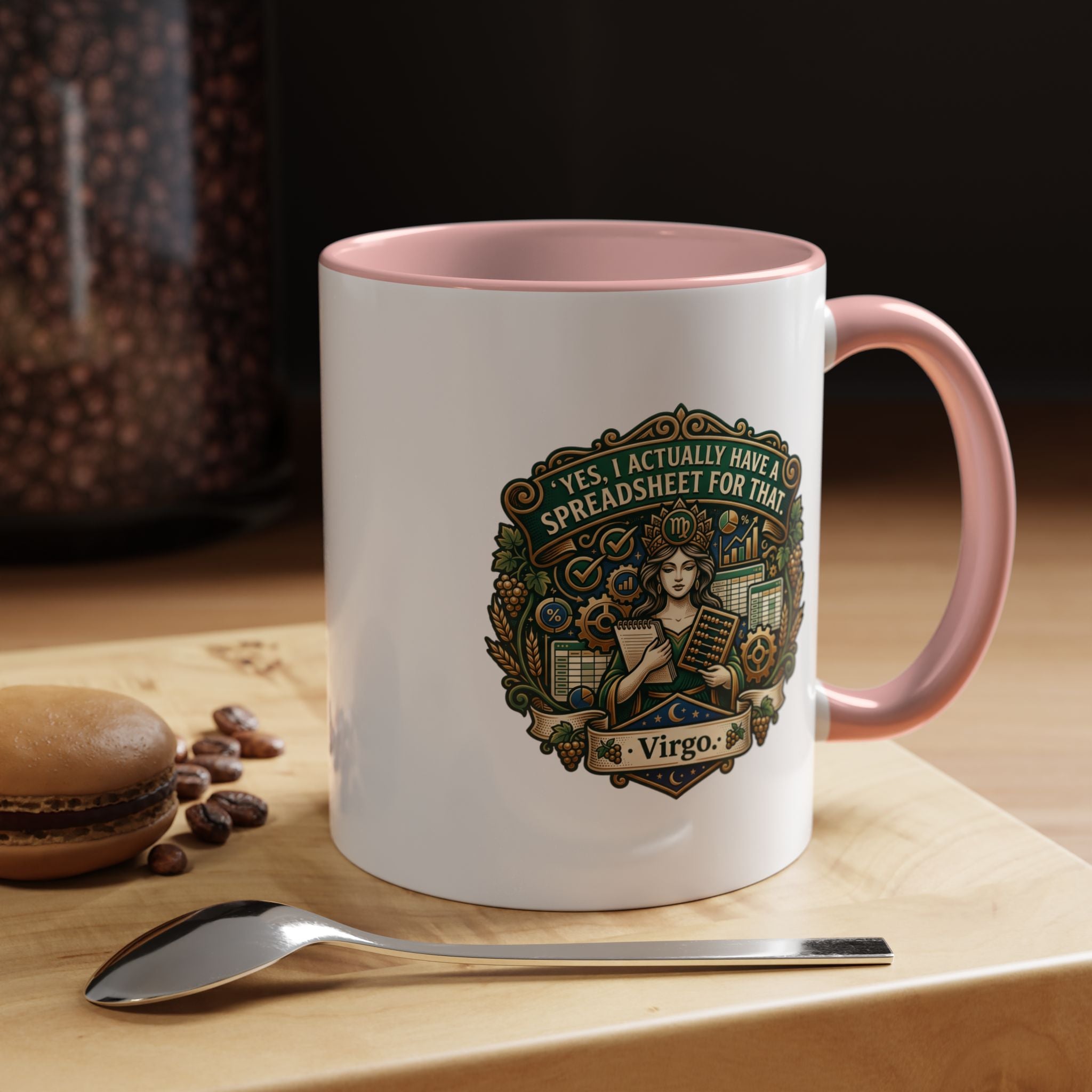 Virgo Coffee Mug - "Yes, I Actually Have a Spreadsheet for That" Accent Mug (11/15oz)