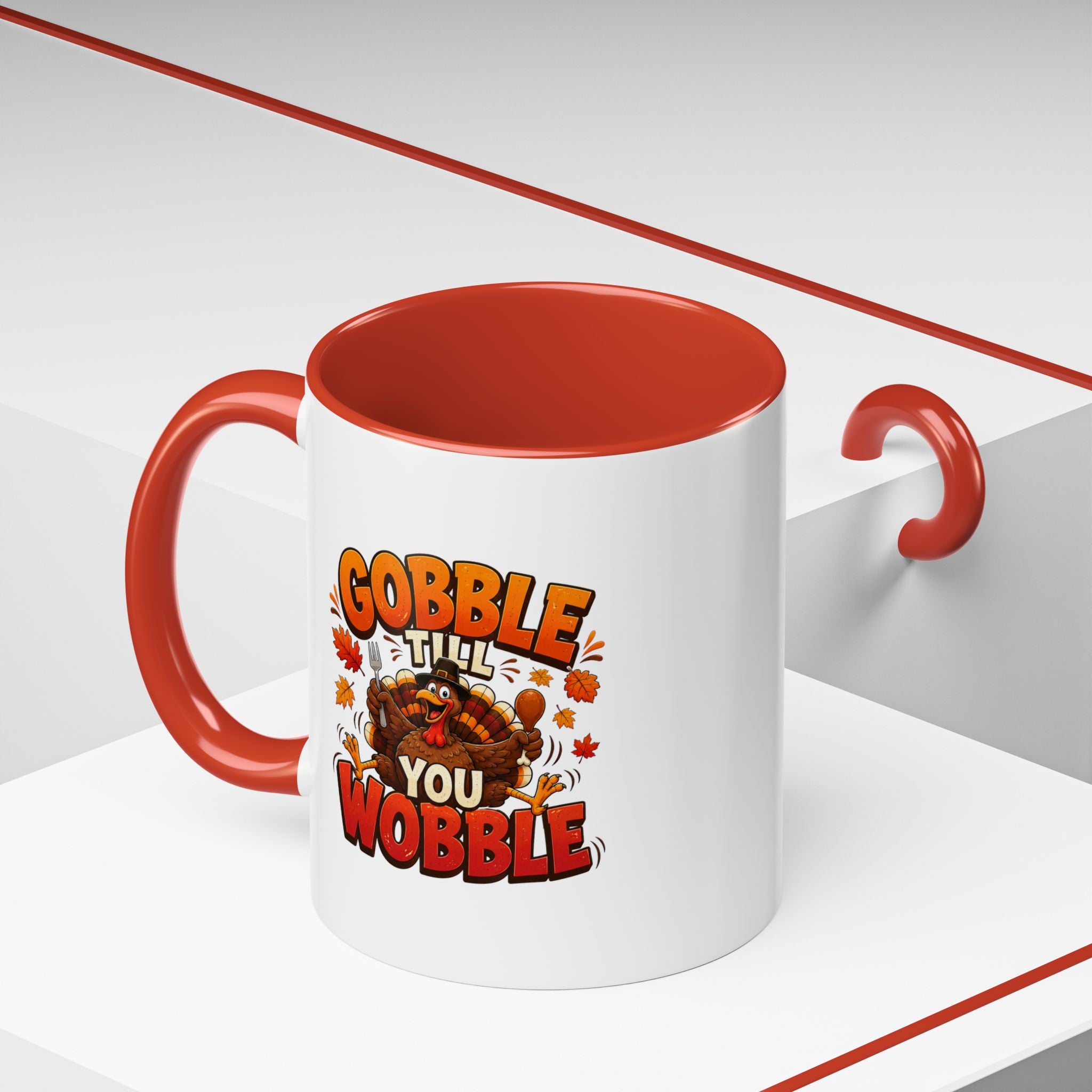 Thanksgiving Mug Gobble ’Til You Wobble Thanksgiving Coffee Mug