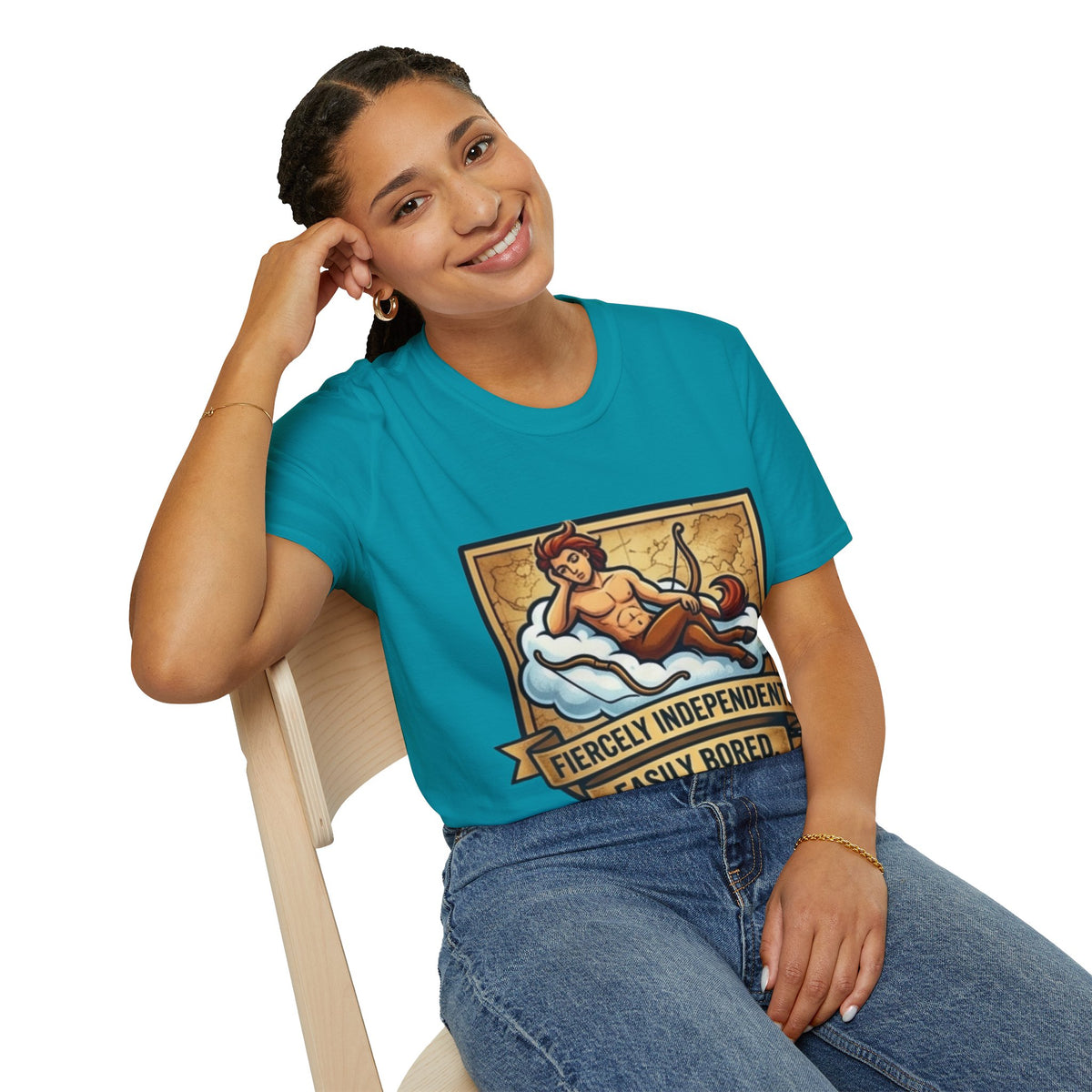 Sagittarius Zodiac T‑Shirt — Fiercely Independent, Easily Bored Astrology Tee