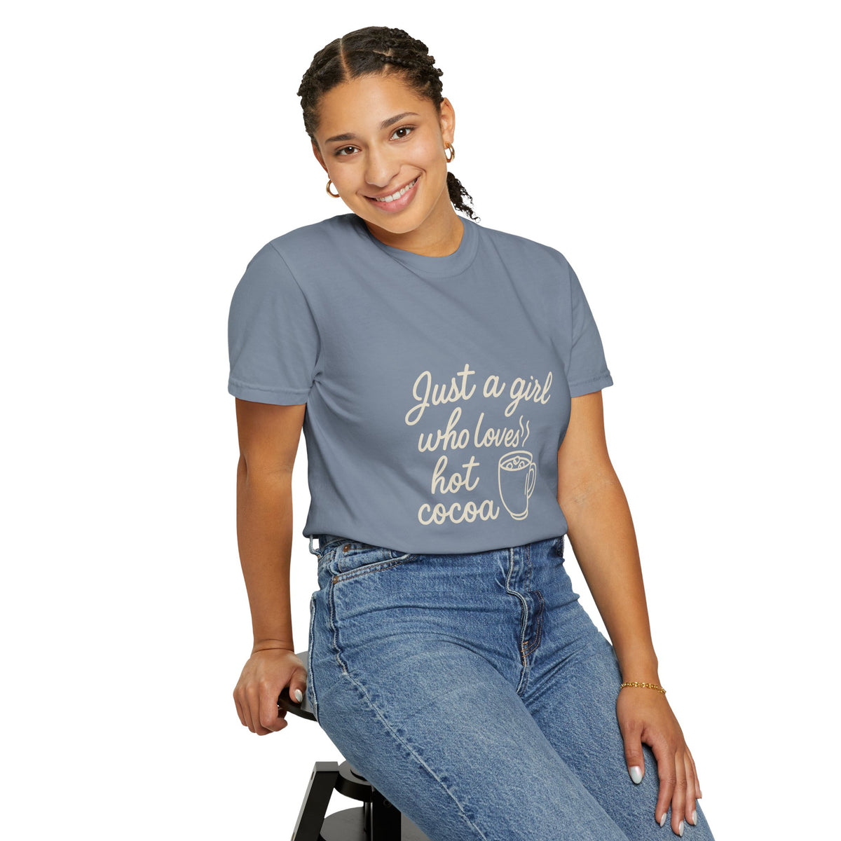 Hot Cocoa Lover T-Shirt — "Just a Girl Loves Hot Cocoa" Graphic Tee - Trending Now - October 2026