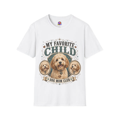 My Favorite Child Dog Mom T-Shirt — Cute Doodle Portrait Pet Lover Tee