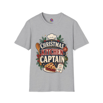 Christmas Kitchen Captain T-Shirt — Festive Holiday Cooking Tee