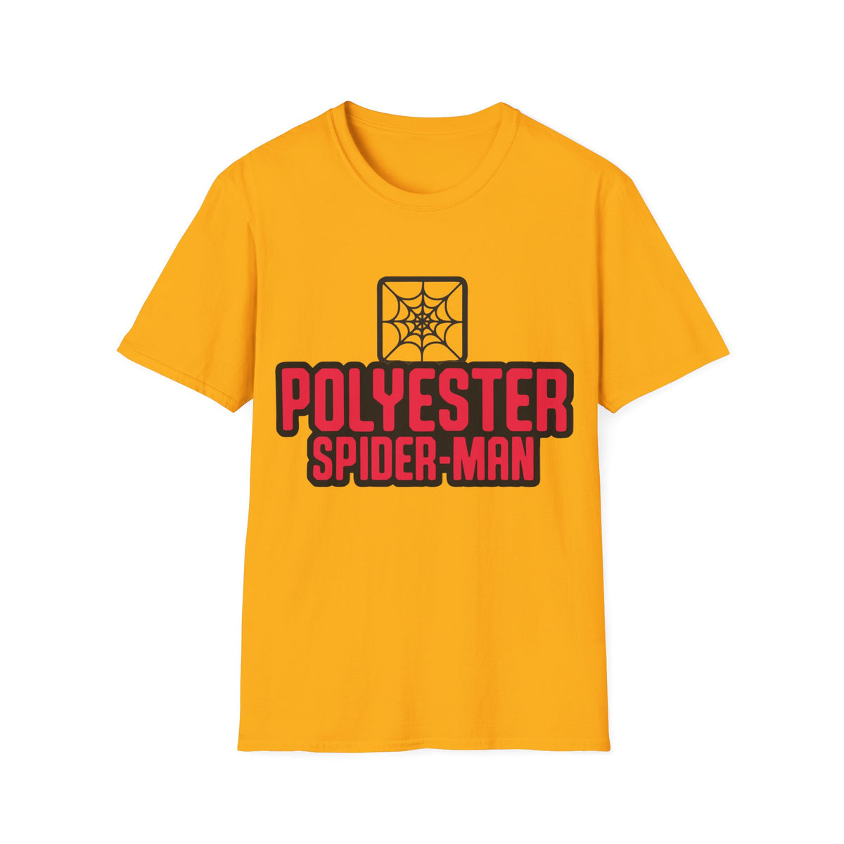 Spider-Man Polyester Graphic Tee — Bold Retro Logo Spiderweb T-Shirt - Trending Now - August 2026