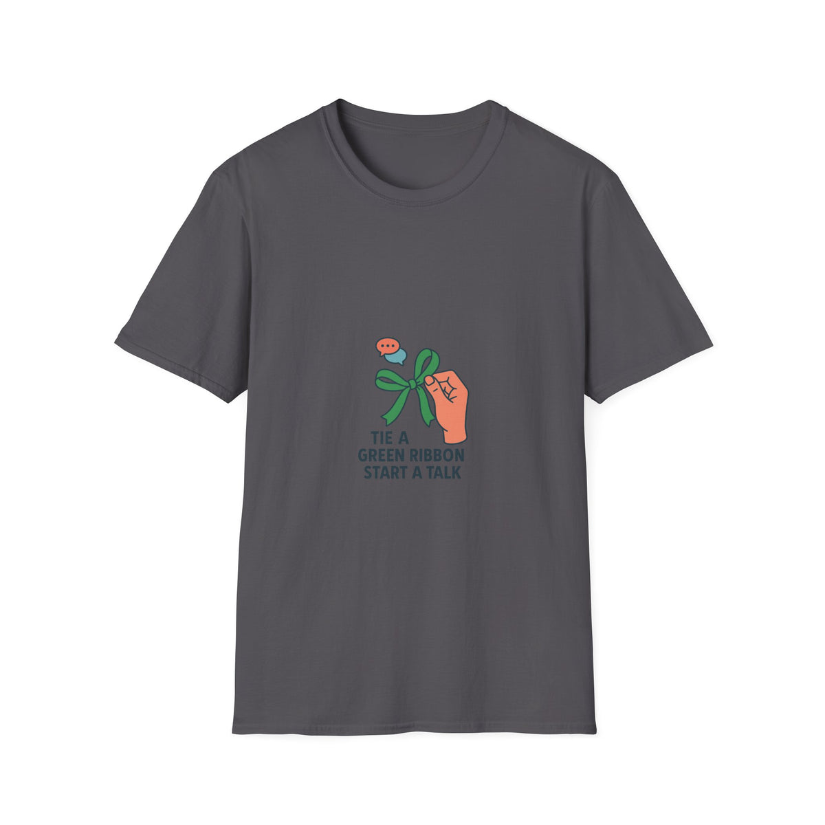 Mental Health Awareness T-Shirt — "Tie a Green Ribbon, Start a Talk" - Trending Now - October 2026