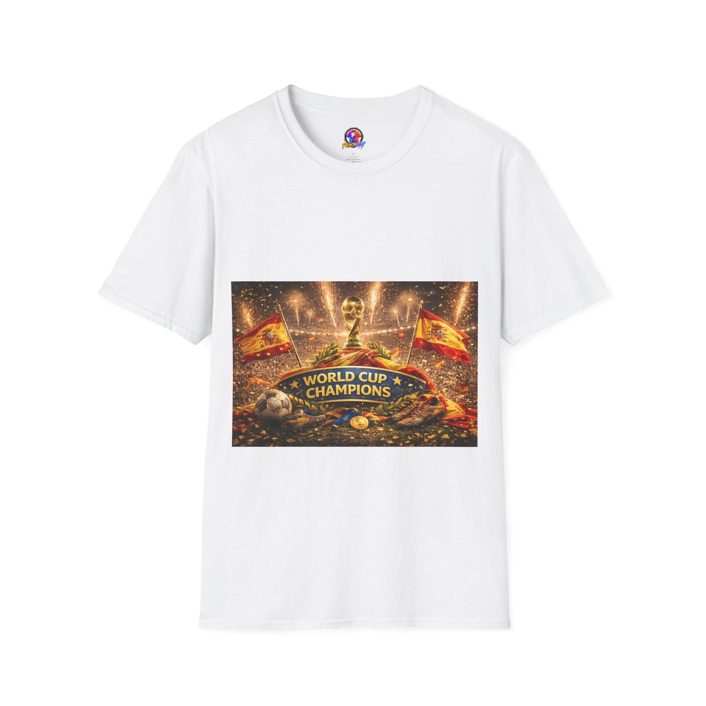 World Cup Champions T-Shirt — Spanish Football Victory Design