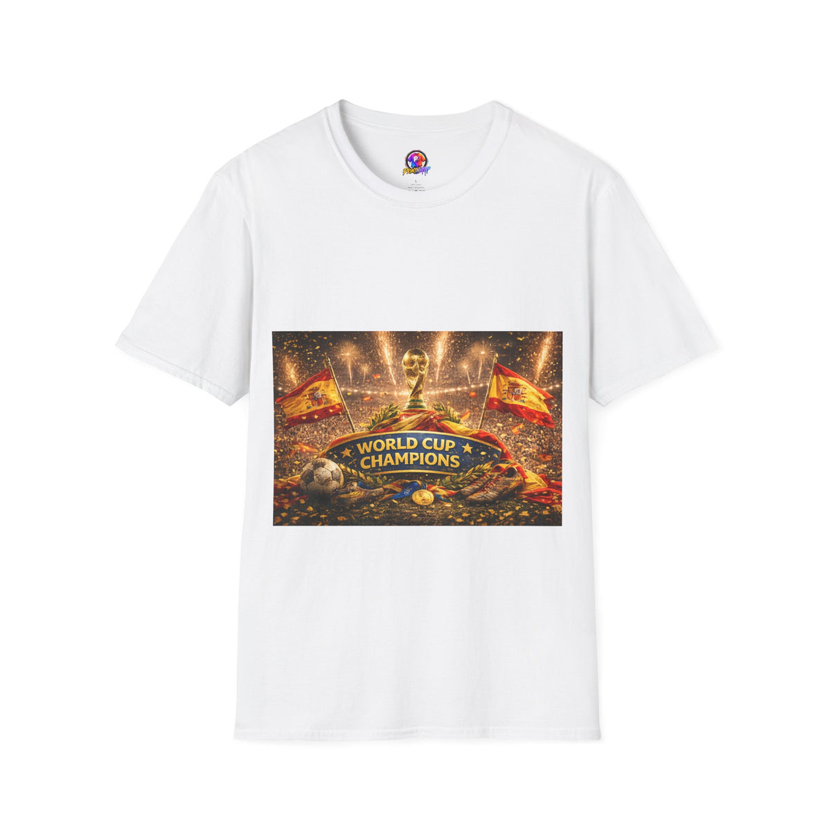 World Cup Champions T-Shirt — Spanish Football Victory Design