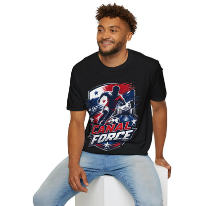 Canal Force Soccer T-Shirt - Patriotic Player Graphic Tee - Panama Shirt
