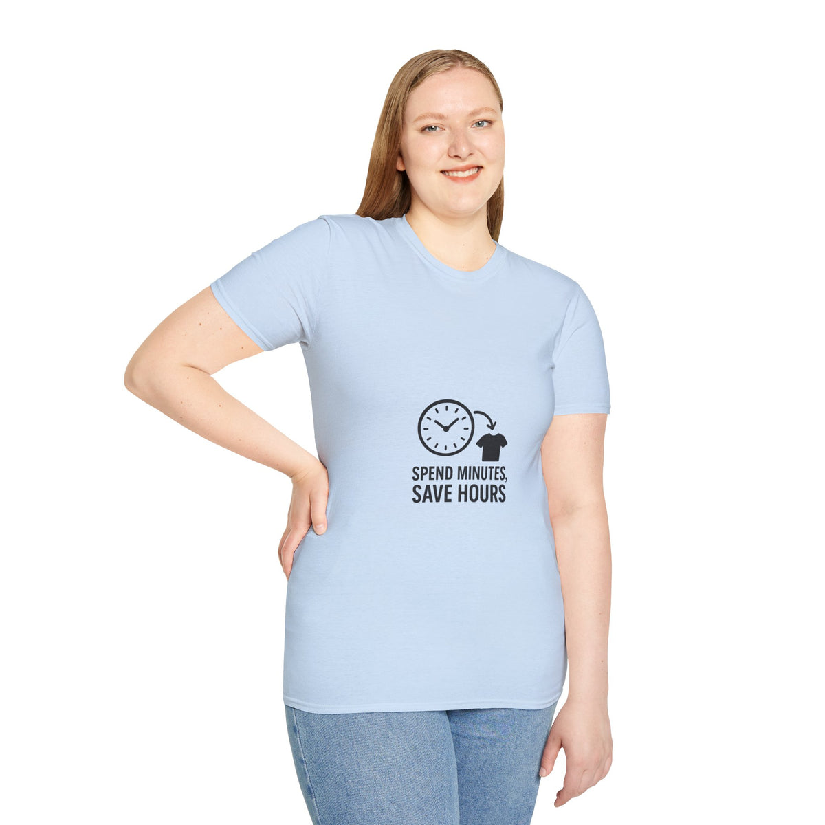 Save Time Minimalist T‑Shirt — “Spend Minutes Save Hours” Graphic Tee - Trending Now - October 2026