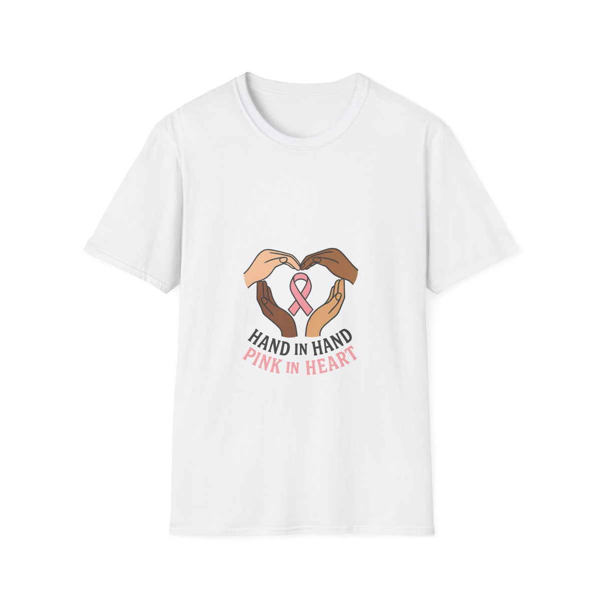 Breast Cancer Awareness T-Shirt — "Hand in Hand, Pink in Heart" Support Tee - Trending Now - October 2026