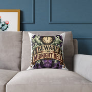 Halloween Beware the Midnight Bell Decorative Pillow – Gothic Halloween Throw Pillow