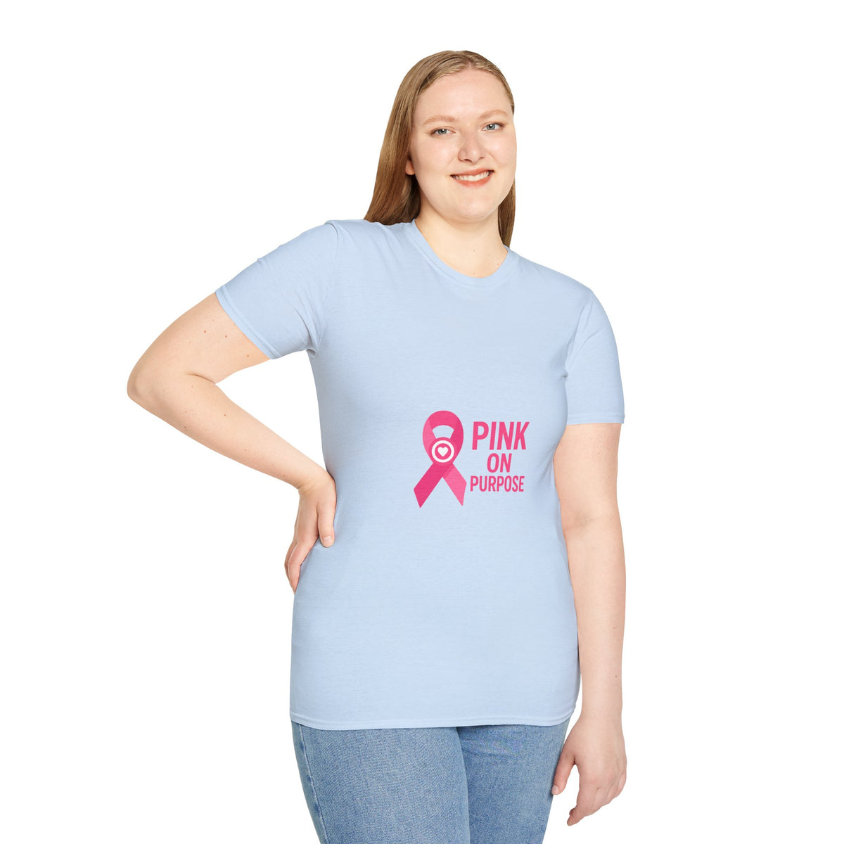 Pink On Purpose T-Shirt — Breast Cancer Awareness Ribbon Tee - Trending Now - October 2026