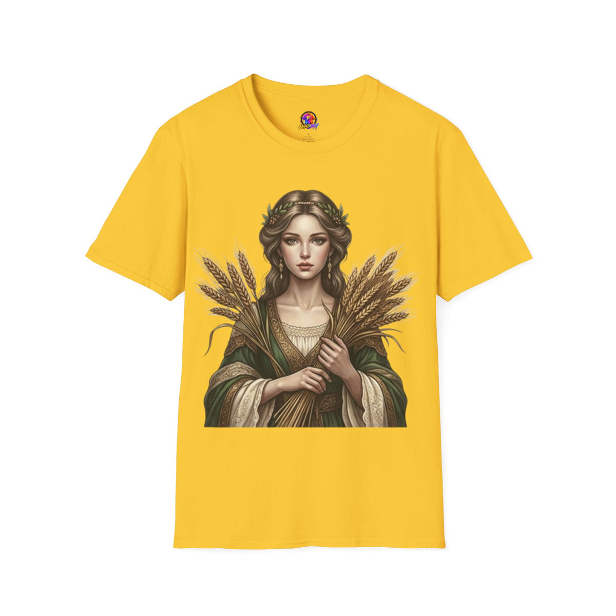 Goddess of Harvest T‑Shirt — Wheat Maiden Graphic Tee