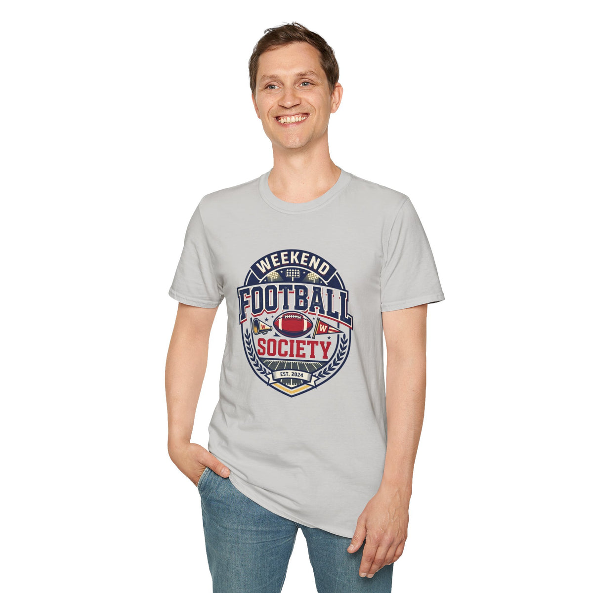 Weekend Football Pocket Graphic T‑Shirt — Retro American Football Logo Tee - Trending Now - August 2026