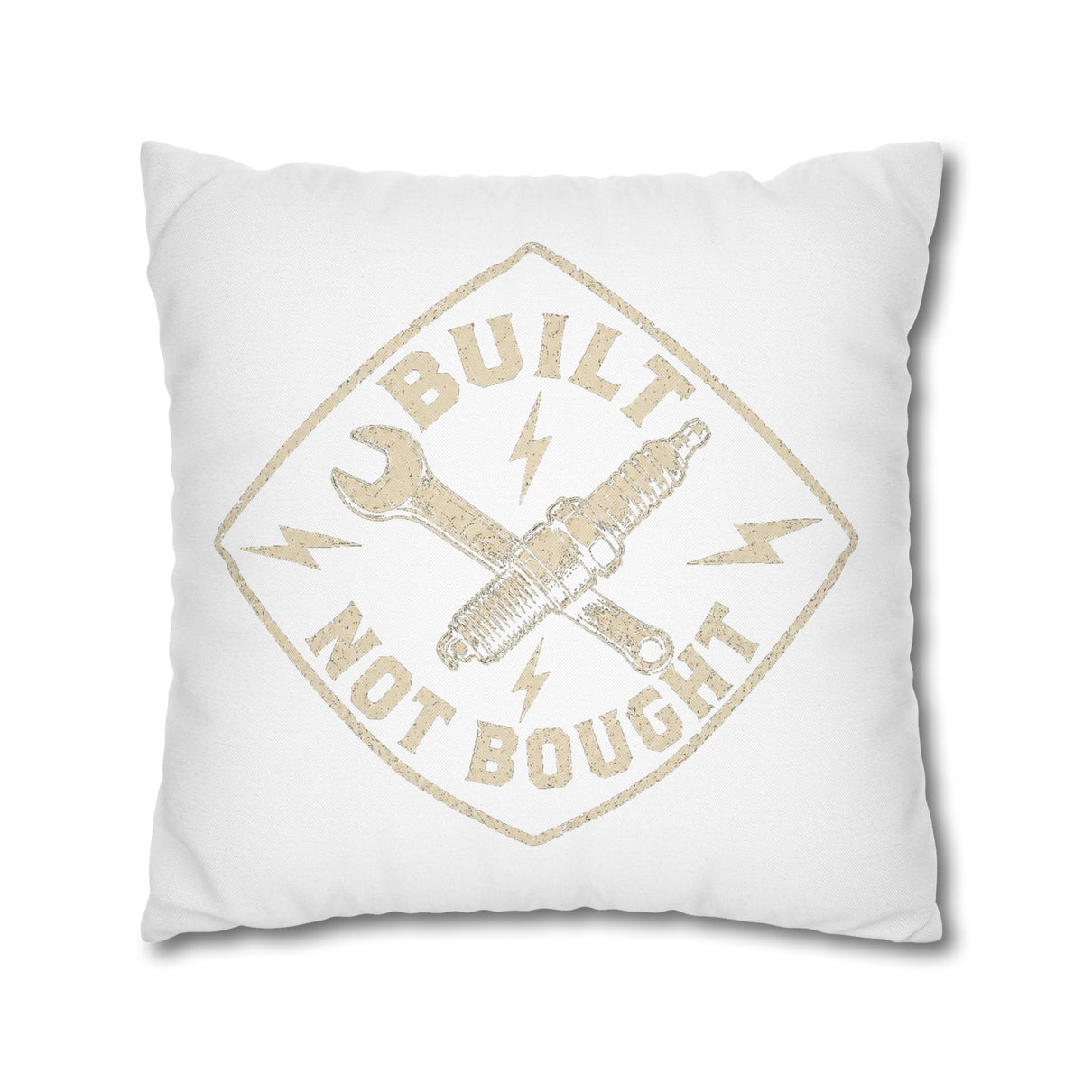 Built Not Bought Decorative Pillowcase Milo Bailey Dog Dad Mom — Mechanic & Auto Enthusiast Throw Pillow Cover