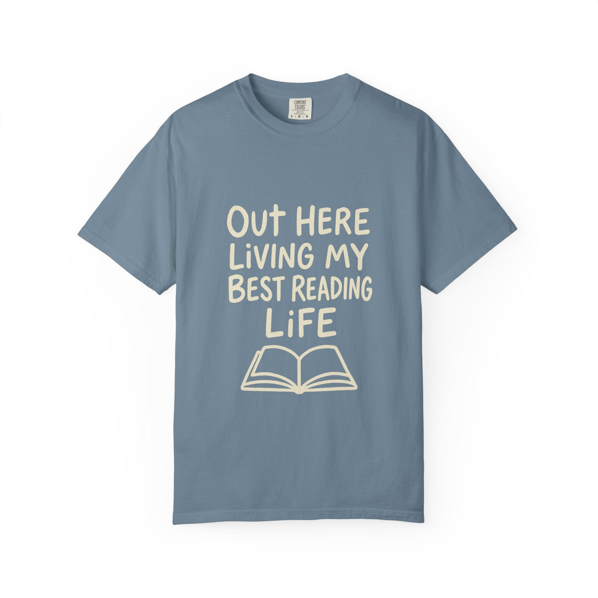 Reading Life T-Shirt — "Out Here Living My Best Reading Life" Book Lover Tee - Trending Now - October 2026