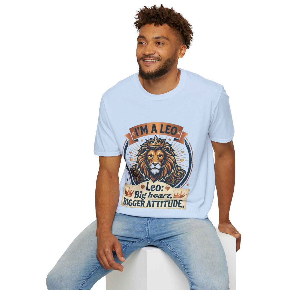 Leo Zodiac T-Shirt — "I’m a Leo: Big Heart, Bigger Attitude"